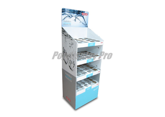 Personalized Cardboard Shelf Display Full Color Printed With 4 Trays